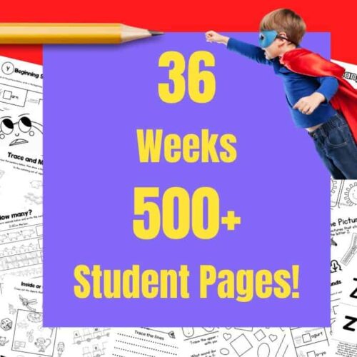 36 Weeks of Homeschool Resources with 500+ Student Pages for K-12 Learning and Educational Activities.