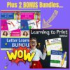Z-315-Preschool-C_3.jpg Dot & Color A-Z Capital Letters and Lower Case bundles for preschool and homeschool literacy learning, including fun handwriting and coloring activities for early childhood education.