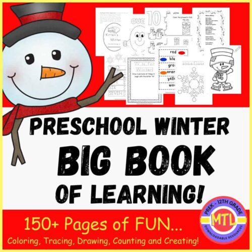Z-324-Preschool-Winter-Big-Book-of-Learning.jpg Preschool winter big book of learning for kindergarten, coloring, tracing, drawing, counting, and creating activities, perfect for homeschool, pre-k to 12th grade, over 150 pages of educational fun.