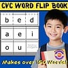Z-50-CVC-Word-Flip-book.jpg CVC word flip book for early reading, developing phonics skills and building vocabulary for homeschool or classroom use.