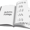Foliage illustrations from homeschool curriculum showcasing autumn leaves for homeschooling resources.