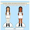 back cover Bright education activity featuring two illustrated girls for homeschooling, perfect for kids ages 7-12, focusing on coloring, puzzles, and hands-on learning resources.