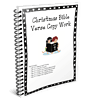 christmas copywork Manuscript and cursive Bible verse copy work printable for homeschooling, featuring tracing activities for children learning to write in biblical characters.