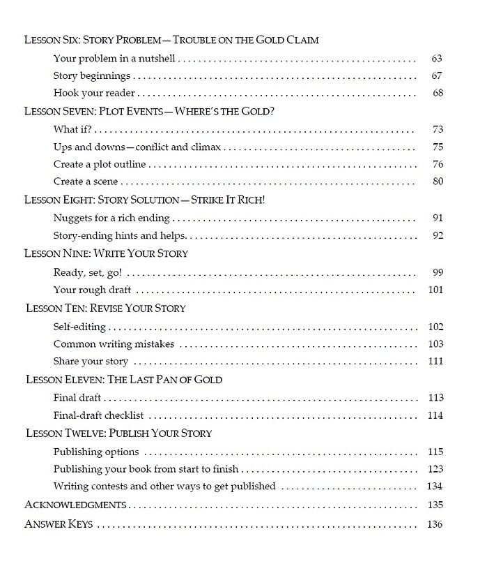 contents 2 G Engaging homeschooling lesson plan on storytelling and creative writing with step-by-step guides for students and parents.