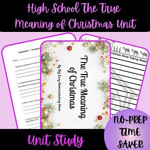 High School The True Meaning of Christmas Unit