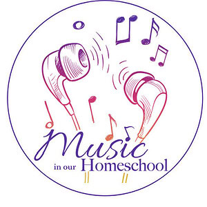 cropped-MIOH-circle-logo-500x500-1.jpg Earbud headphones with musical notes, symbolizing homeschool music resources for education.