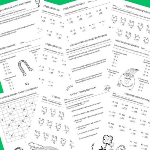 march-math-skills-2-2-3.jpg Addition worksheet for homeschooling with math problems, colorful educational material, and fun illustrations for early learners.