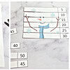 number sequencing snowman - Copy Print and cut snowman-themed math activity worksheet with numbered strips for counting and sequencing, ideal for homeschool preschool and kindergarten.