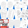 preschool big book 1 Counting and number tracing worksheets for preschoolers promoting early math skills and handwriting practice at Homeschool Resource Co.
