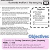 week2 - Copy Panda problem story elements educational worksheet for homeschool, focusing on story components and comprehension skills. Great for early learners and homeschooling parents.