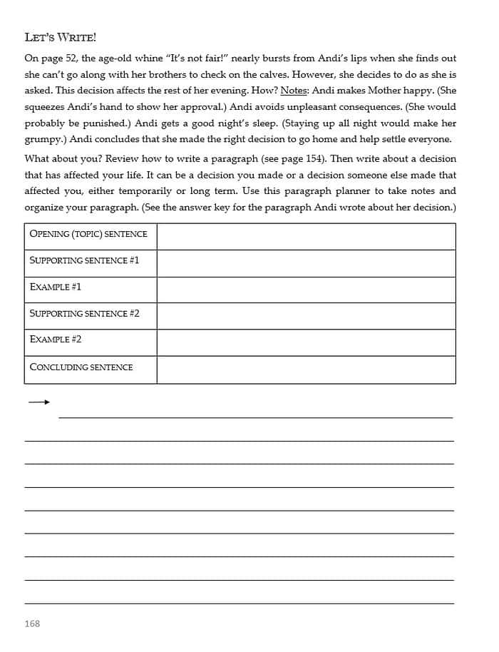 Engaging homeschool resources for writing and decision-making skills, featuring paragraph planners and educational tools from Homeschool Resource Co., perfect for homeschooling parents and students.