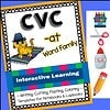 wy-140-a1.jpg CVC at Word Family interactive learning activity with writing, cutting, pasting, coloring, and templates for notebooks and lapbooks, ideal for homeschooling and early literacy education.