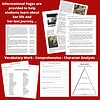 Aircraft vocabulary words for homeschool, character analysis, and comprehension worksheets for Amelia Earhart studies.