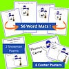 wy-282-g.jpg Bright snowman-themed word mats and phonics center posters for homeschooling, perfect for teaching beginning sounds, ending blends, and phonics skills. Ideal for early literacy development.