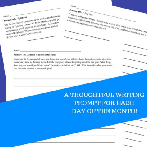 wy-473-B Homeschool resource co, homeschool writing prompts, daily homeschool journal, educational homeschool materials, homeschool planning resources.
