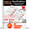 z-345-addition-subtraction-word-problems-1st-grade-cover.png Adding and subtracting word problems for first-grade students, featuring 10 worksheets with answer keys, designed to help children learn to solve and illustrate math problems involving numbers up to 20.