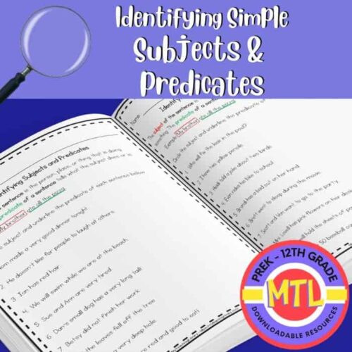 z-481-identify-subjects-simple-subjects-and-predicates-cover.jpg Subjet identification simple subjects and predicates homeschool resource, free printable for preschool to 12th grade, homeschool learning tools, educational worksheet download.