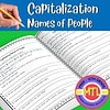 z-485-Capitalization-Names-Cover.jpg Capitalization of Names of People, homeschool resource, preschool to 12th grade, printable worksheet for teaching proper nouns, engaging activity for homeschool learning, educational resource for language arts, effective homeschool curriculum material.