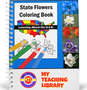 State Flowers | Coloring Book + Notebooking Pages
