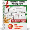 zy436-Christmas-Writing-Stationary-2020-a.jpg Christmas themed writing paper for homeschool, holiday writing activities, holiday writing printable, Christmas writing pages for students.