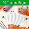zy436-Christmas-Writing-Stationary-2020-b-Copy.jpg Brightly decorated holiday-themed homeschool printable pages with holly accents, perfect for organizing and planning educational activities in a festive season.