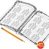 zy437-Christmas-Fact-Families-Multiply-Divide-b.jpg Subtracting 1 from each number to fill in the missing number, math worksheet for homeschool learning.