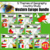 zy440-Western-Europe-Bundle-5-themes-of-geography-notebooking-country-.jpg Map of Western Europe with country study themes, ideal for homeschool geography lessons, covering Switzerland, Germany, Luxembourg, Belgium, Austria, France, and the Netherlands.