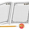 zy491-Fall-Chaos-Writing-Activity-d.jpg Homeschool planner pages for fall homeschool curriculum planning and organization, with decorative borders and lined sections for notes and lesson tracking.