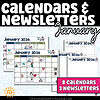 Editable January Calendars & Classroom Newsletters Grades K–2 1 Editable January Calendars & Classroom Newsletters Grades K–2 sampling of what is included