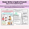 130 French language homeschooling resources for teaching read, write, and spell in French, focusing on verb 'être,' formal/informal 'vous' and 'tu,' including lesson plans and visual aids for effective language learning.