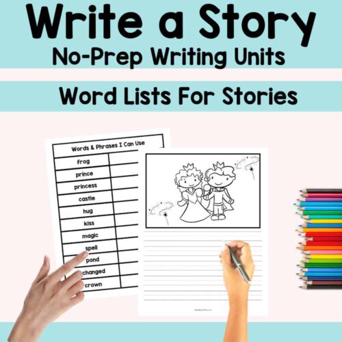 147 Creative writing resources for homeschool students, including no-prep story writing units and word lists to enhance storytelling and literacy skills. Perfect for homeschooling or classroom use.