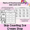 167 Skip Counting for Multiplication Ice Cream Shop Play and Learn Set