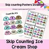 168 Skip Counting for Multiplication Ice Cream Shop Play and Learn Set