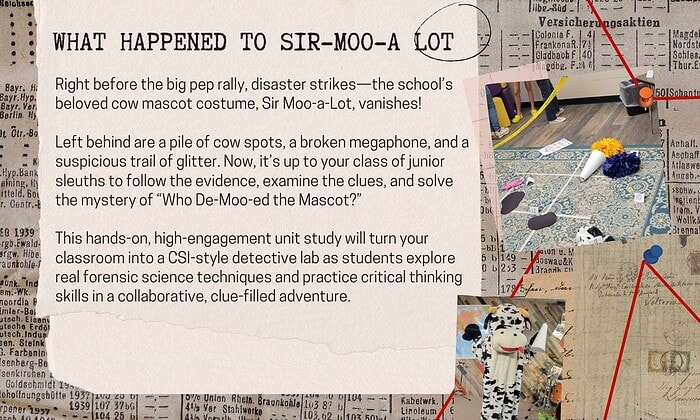 2 Jr. Detectives Forensic Science Co-op Class