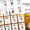 2 Farm ABC Poster Set, Printable Alphabet Signs