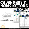 Editable January Calendars & Classroom Newsletters Grades K–2 2 Editable January Calendars & Classroom Newsletters Grades K–2 sampling of what is included