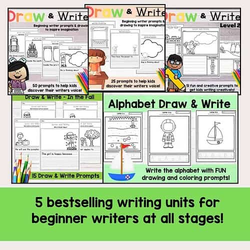 Draw and Write BUNDLE: Beginner Writer Bundle of Resources!