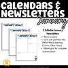 Editable January Calendars & Classroom Newsletters Grades K–2 3 Editable January Calendars & Classroom Newsletters Grades K–2 sampling of what is included
