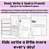 385 French Writing Reading and Spelling Program for FSL Unit 5