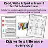 390 1. French vocabulary practice for kids, includes free resources for speaking, listening, reading, and writing in French with games and activities for homeschooling.