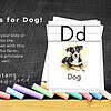 4 Acronym for Dog, printable alphabet poster, farm-themed pet illustration, homeschool learning resource, educational poster for kids, printable teaching material, alphabet development, homeschooling supplies, pet education tools, children’s classroom decor.