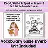 fsl 1. French vocabulary and grammar guide for conjugating ER verbs in present tense, perfect for homeschool French language learning resources.