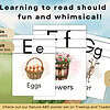 5 Farm ABC Poster Set, Printable Alphabet Signs