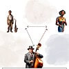 6.png A boy with a musical saxophone, a woman singing, and a man playing a double bass, illustrating family roles and diversity, ideal for homeschooling resources focusing on family dynamics and educational activities.