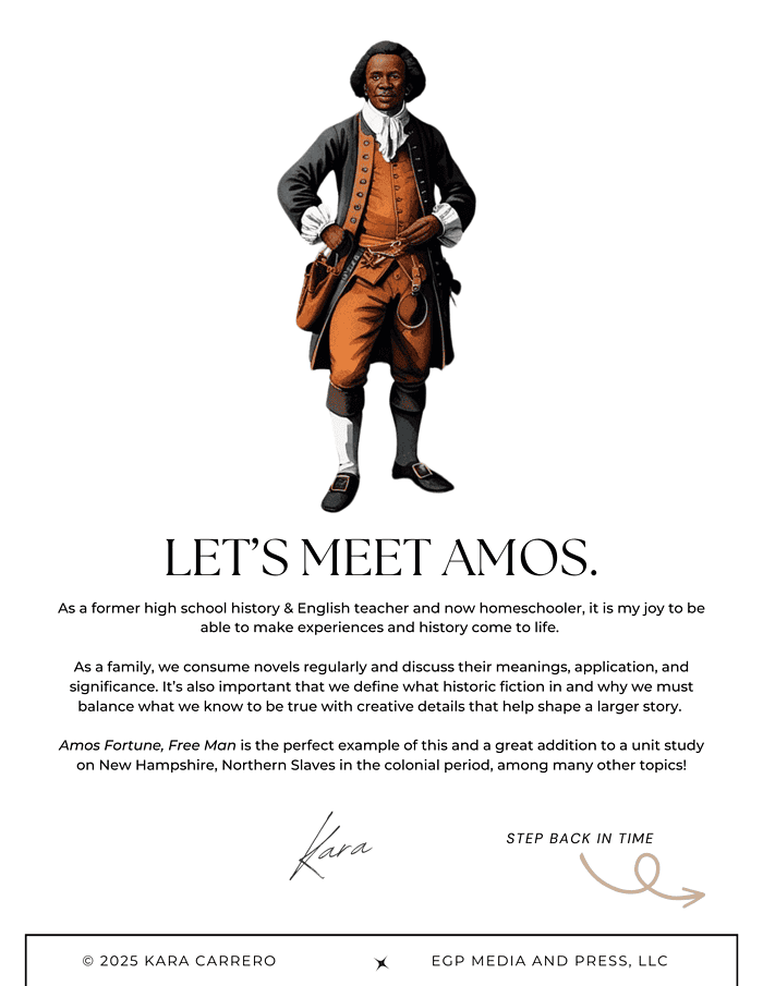 Amos-Fortune-Free-Man.zip-4.png 1. African American man dressed in colonial period attire, historic figure, educational resource.