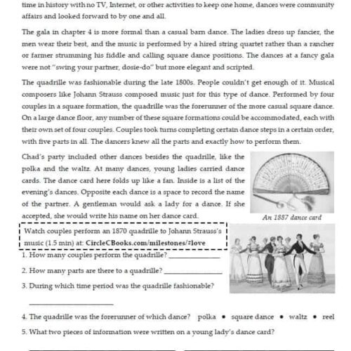 Students learning about 1800s dance history, including the Virginia Reel and square dance, can find resources and activities for homeschoolers at Homeschool Resource Co.