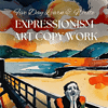 Expressionist-Art.png Five Day Learn & Write Expressionism Art Copy Work with colorful landscape, emotional figure, and engaging educational content for homeschool art lessons and literacy development.