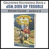 Jem Digs Up Trouble study guide for ages 6-9, part of Goldtown Beginnings Book 4 series, perfect for homeschooling resources focused on early elementary curriculum and reading comprehension.