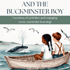 Lizzie-Bright-and-the-Buckminster-Boy-1.png Seaside children reading a book about whales on a boat, engaging in homeschool curriculum about marine life and cross-curricular activities for homeschooling families.