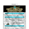 Mock-Primary-source-documents.pdf-30.png RECO Robotics Corporation promotional document showcasing advanced autonomous robotics featuring titanium-alloy frame, sensory perception, environmental adaptation, and safety protocols for STEM and robotics education.
